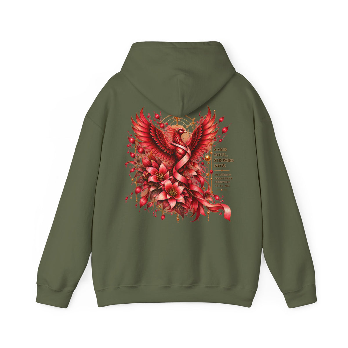 Phoenix Floral Hoodie — Redemption & Rebirth Graphic Sweatshirt