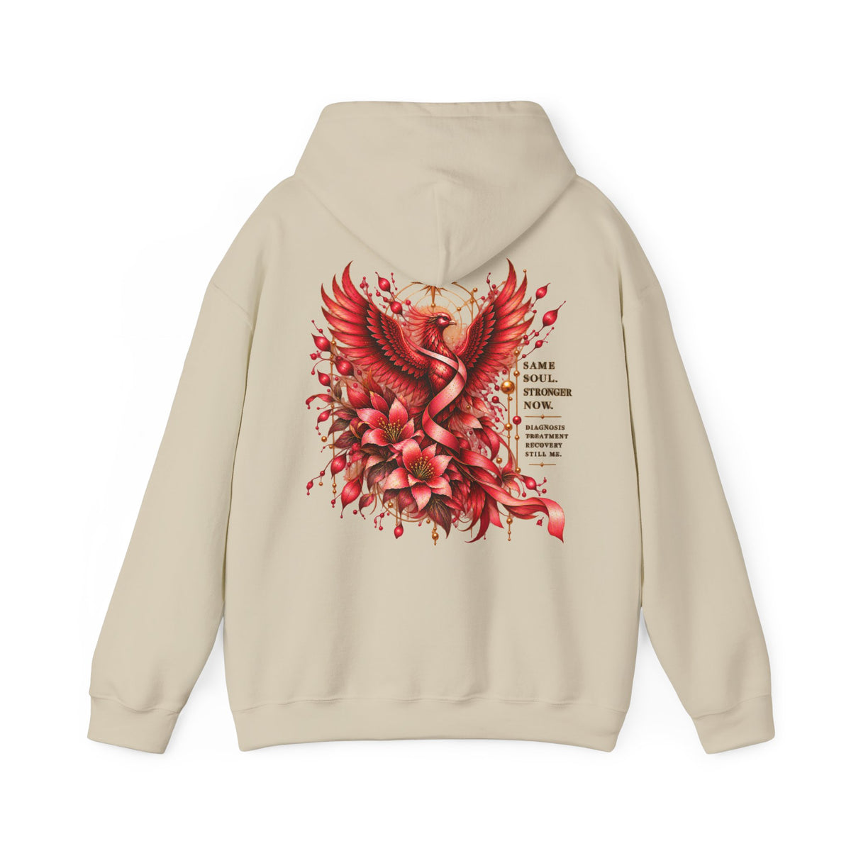 Phoenix Floral Hoodie — Redemption & Rebirth Graphic Sweatshirt