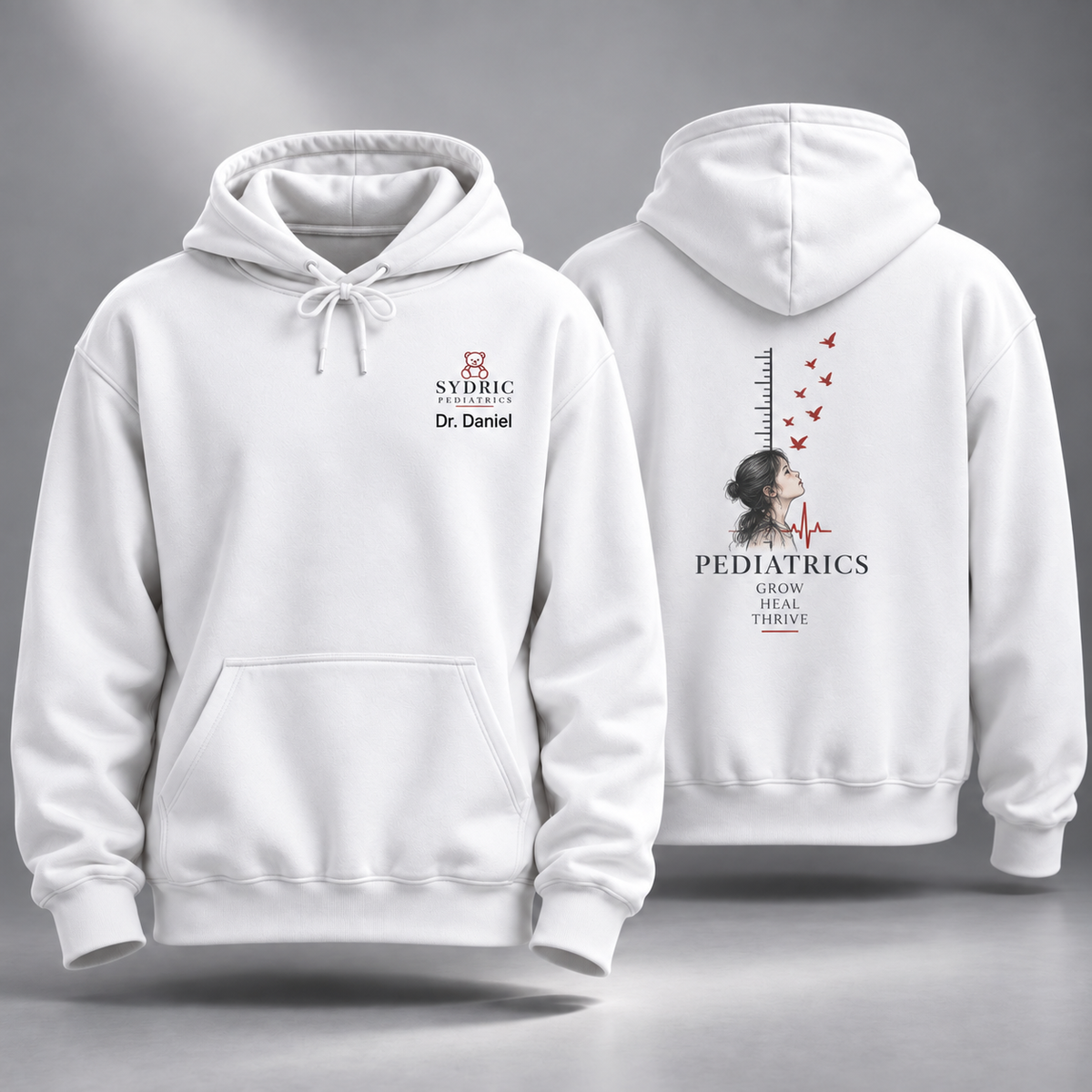Grow. Heal. Thrive. - Personalized Pediatrics Hoodie