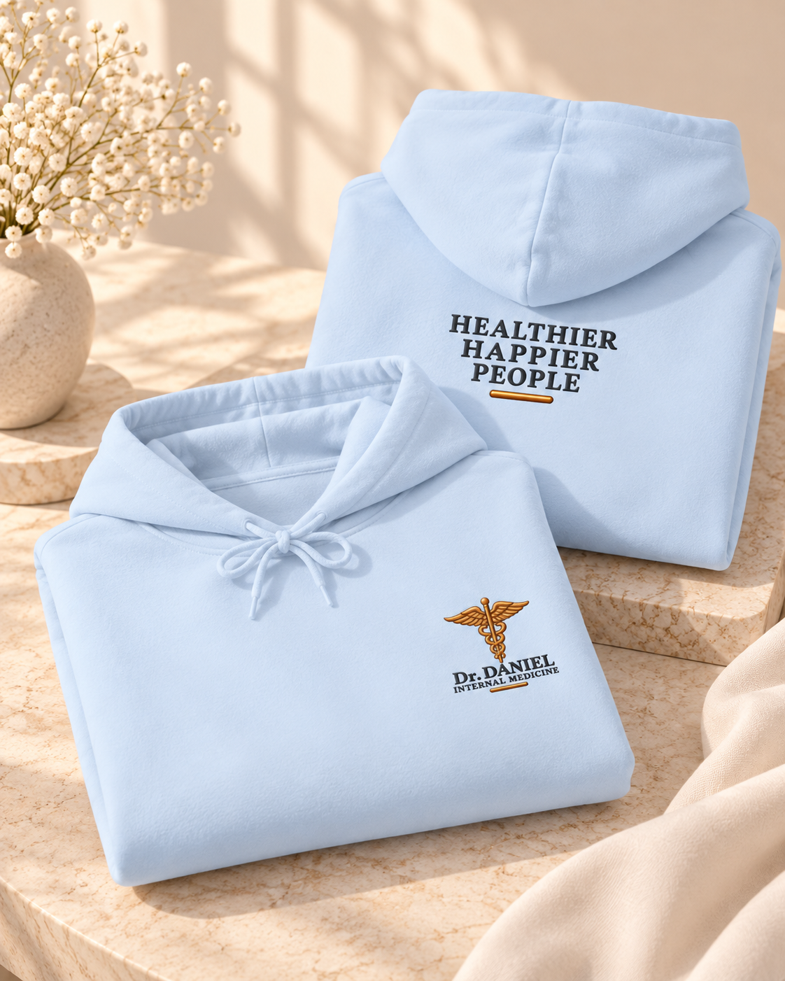 Personalized Doctor Embroidered Hoodie