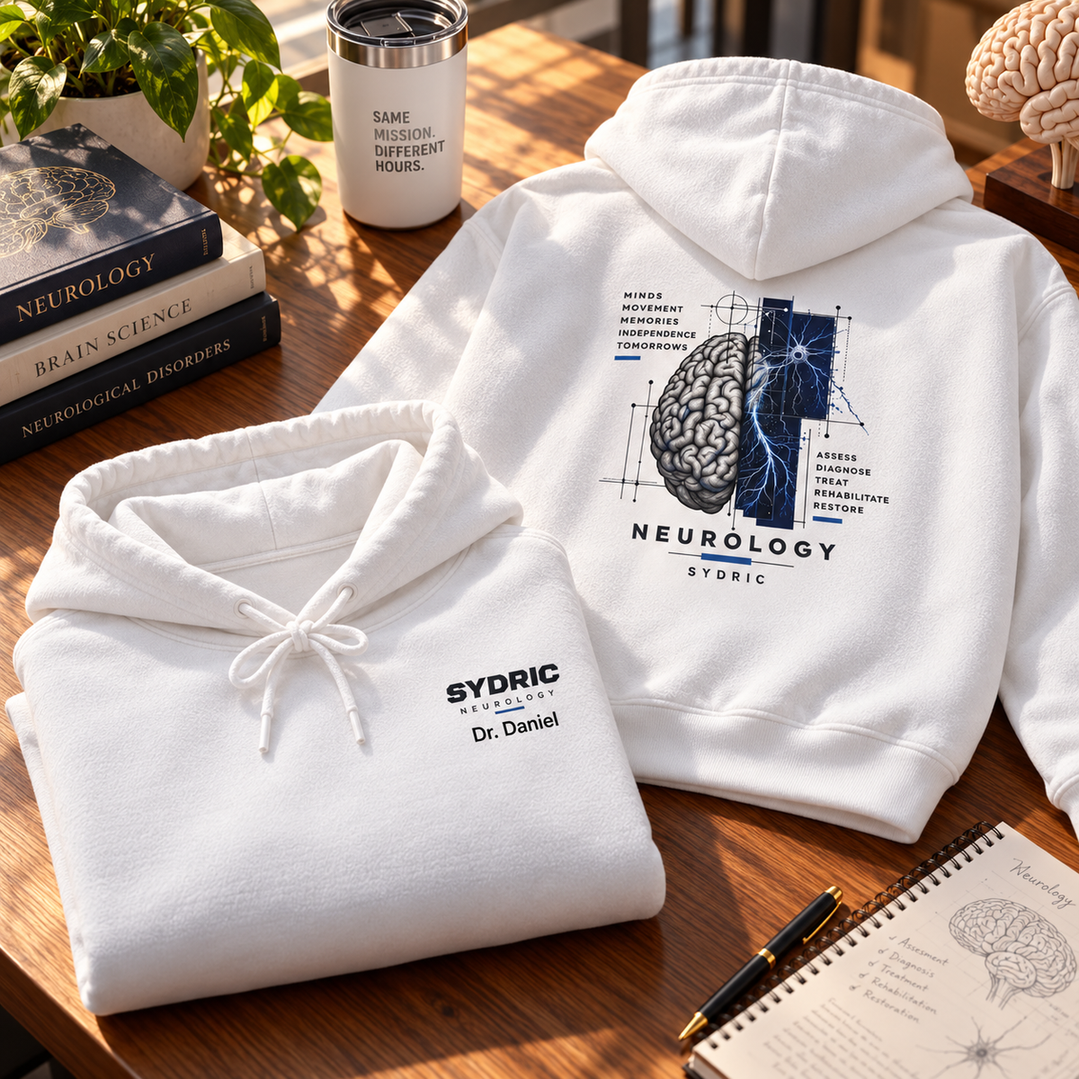 Minds. Movement. Memories. - Personalized Neurology Hoodie