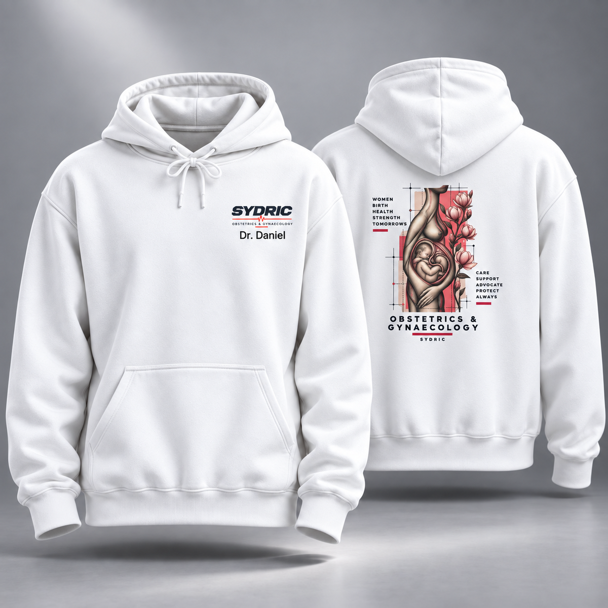 Women. Birth. Health. - Personalized OB-GYN Hoodie