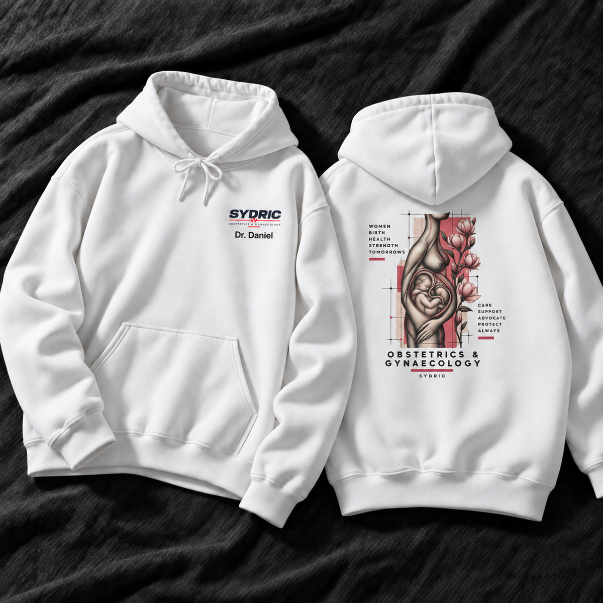 Women. Birth. Health. - Personalized OB-GYN Hoodie