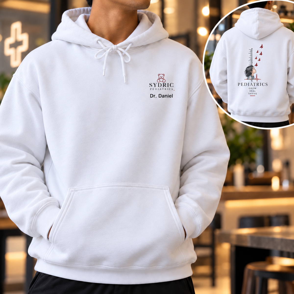 Grow. Heal. Thrive. - Personalized Pediatrics Hoodie