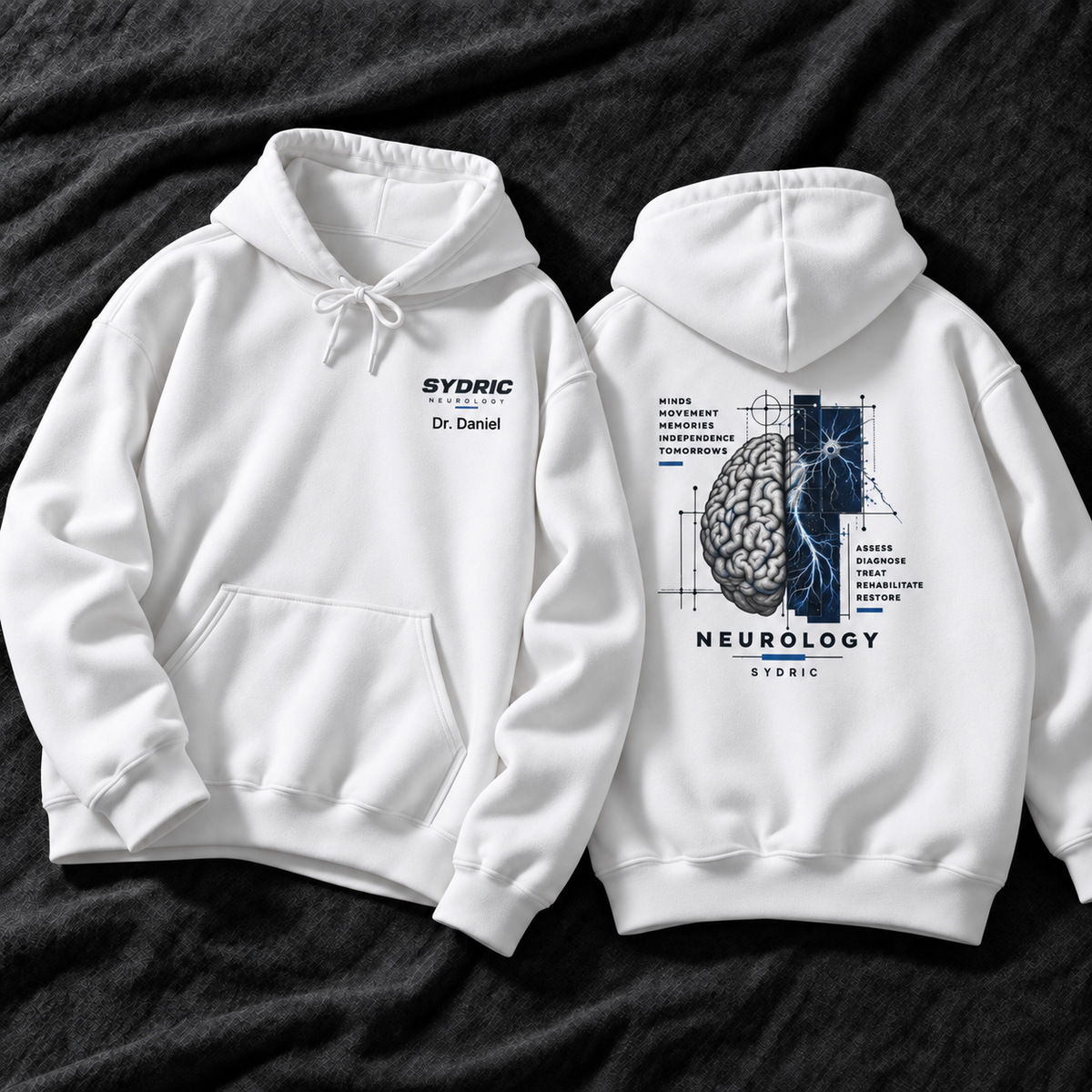 Minds. Movement. Memories. - Personalized Neurology Hoodie