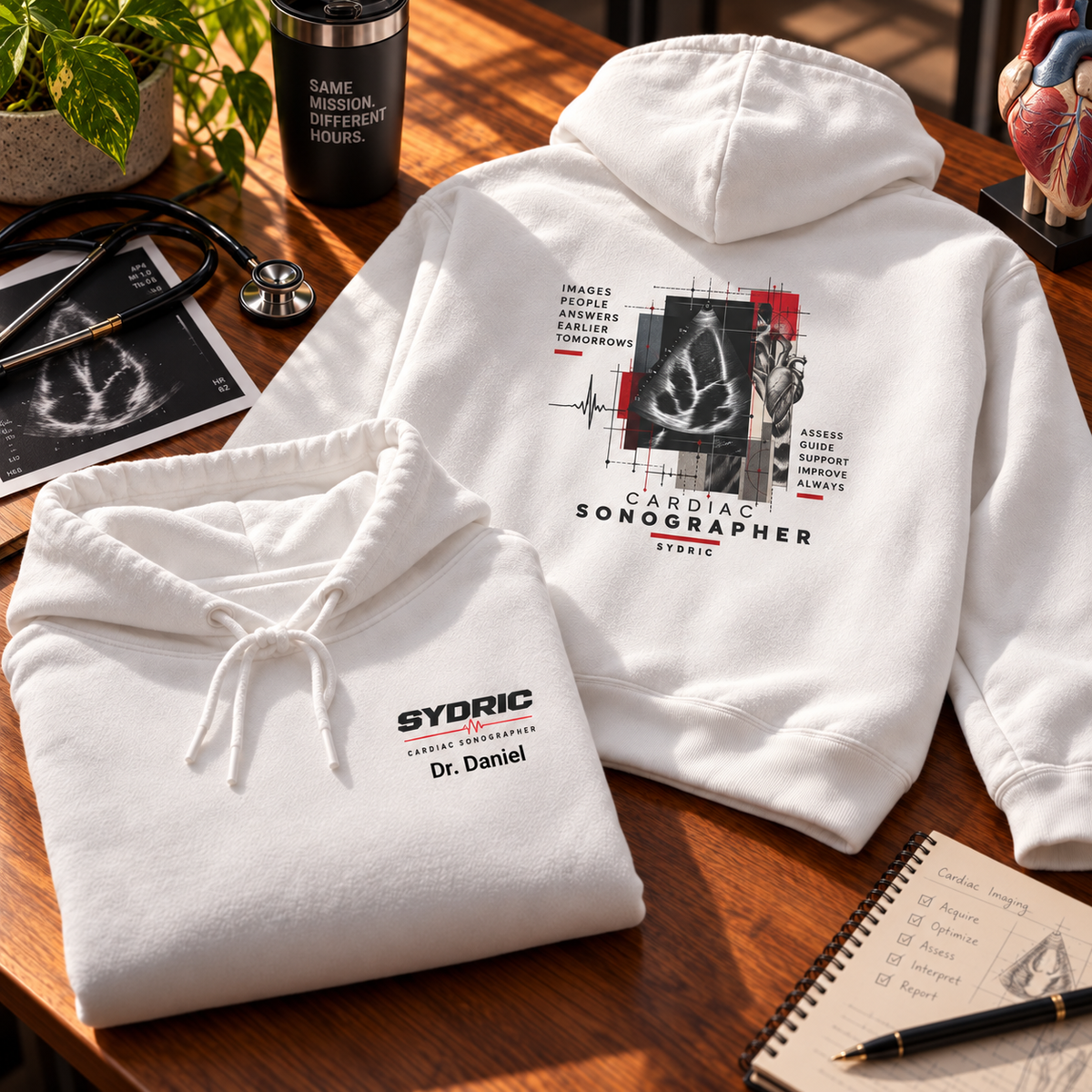 Images. Answers. - Personalized Cardiac Sonographer Hoodie