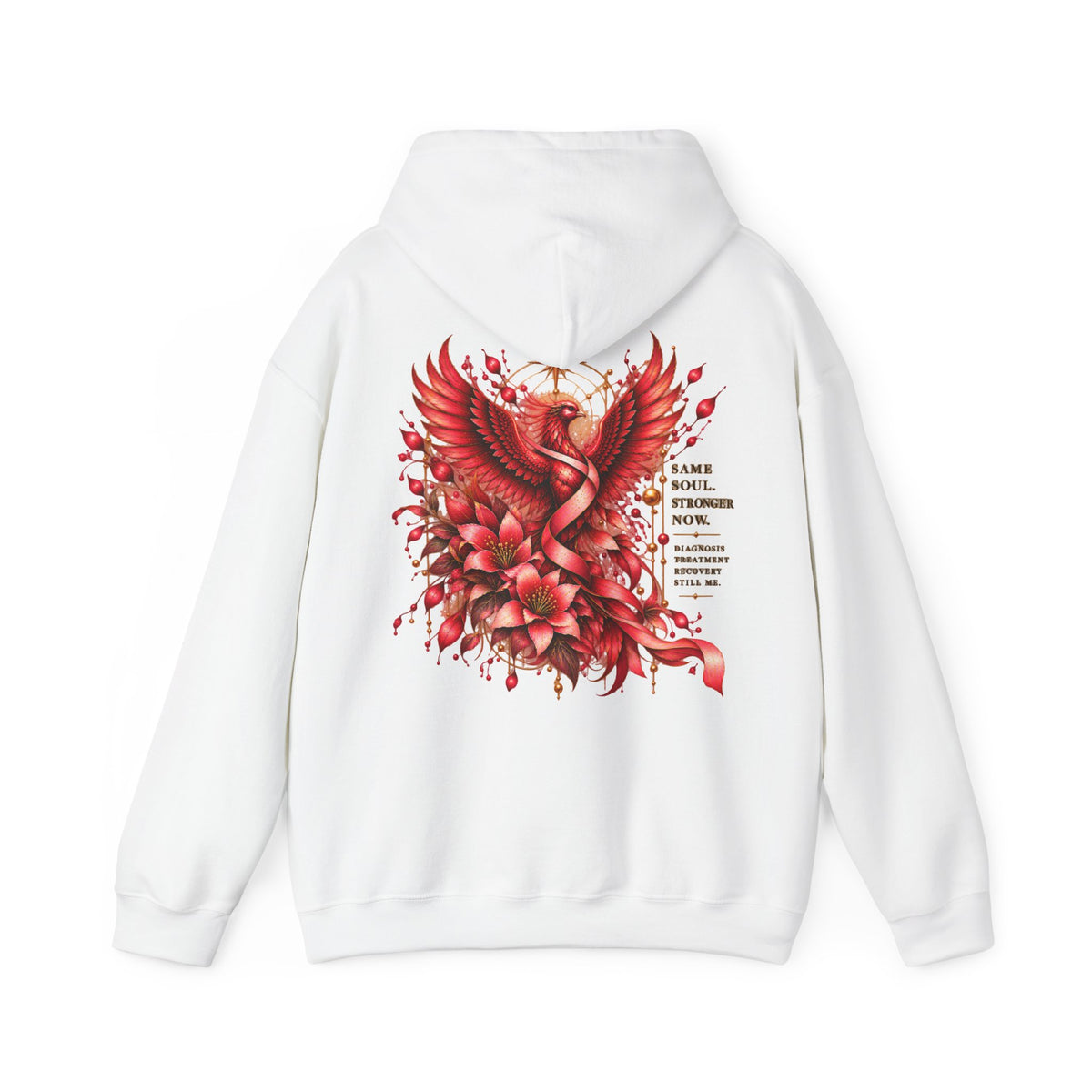 Phoenix Floral Hoodie — Redemption & Rebirth Graphic Sweatshirt