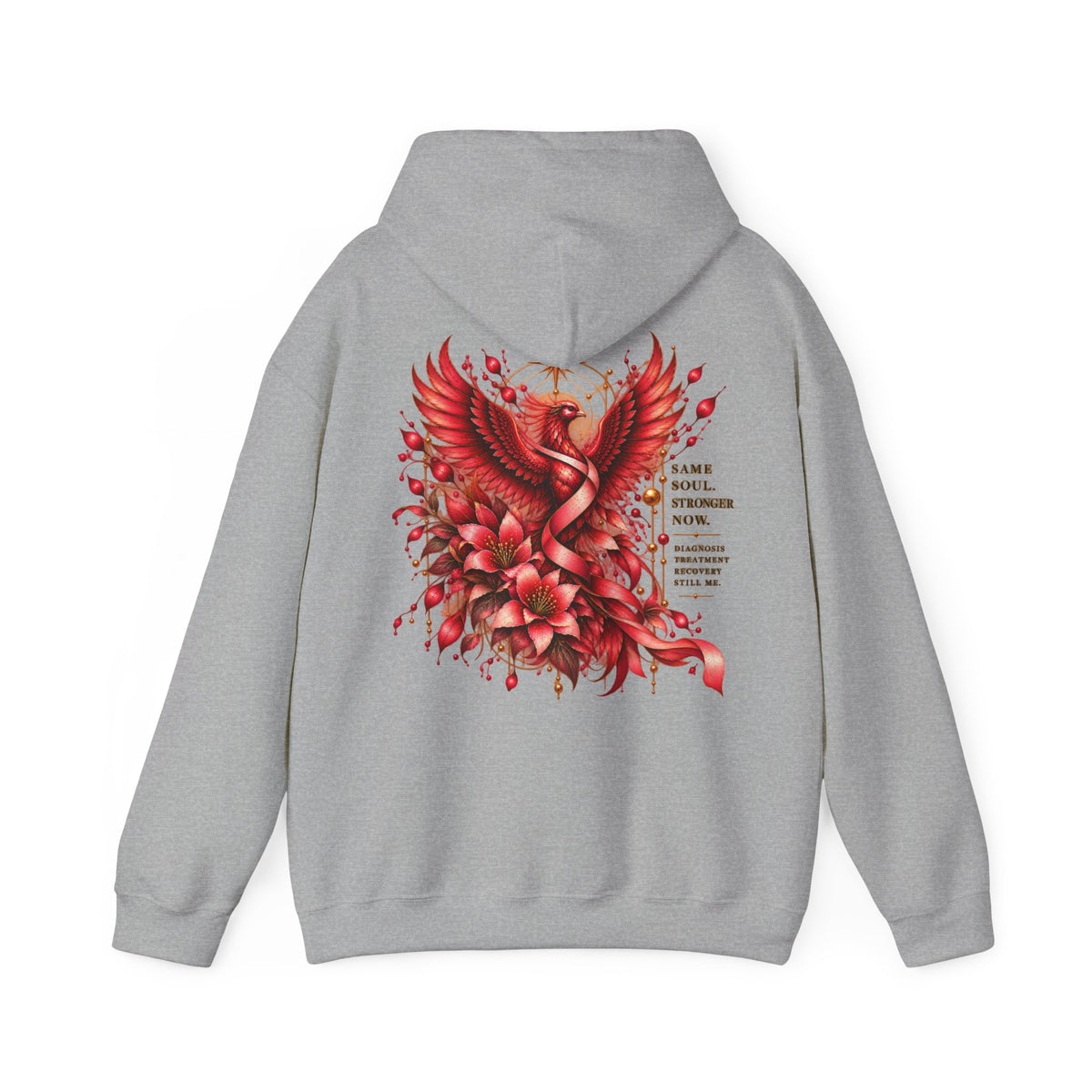 Phoenix Floral Hoodie — Redemption & Rebirth Graphic Sweatshirt