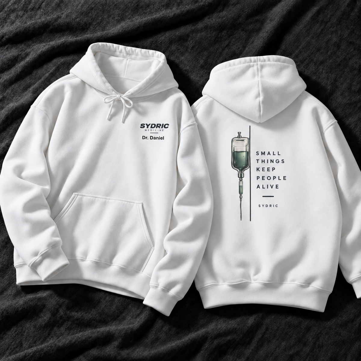 Small Things Keep People Alive - Personalized Medicine Hoodie