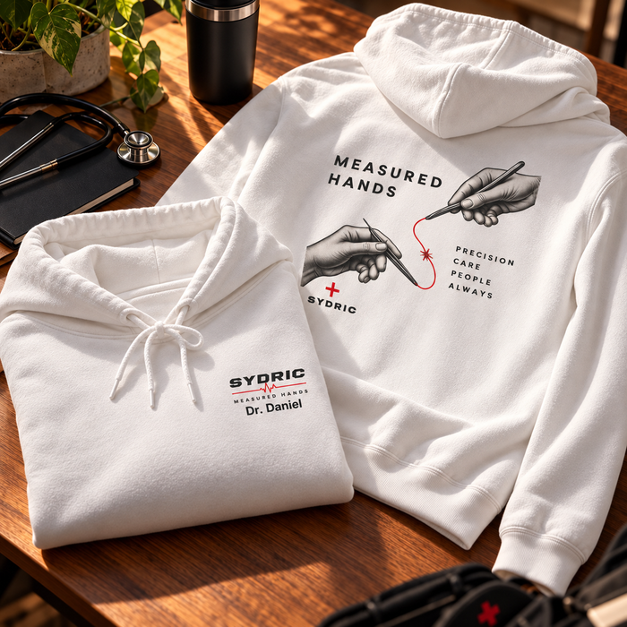 Measured Hands - Personalized Surgery Hoodie