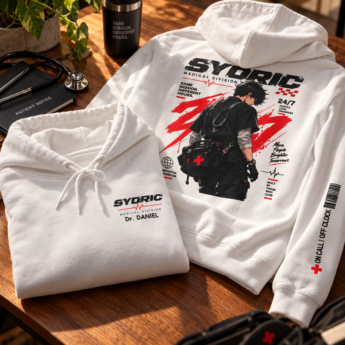 24/7 Shift Code - Personalized Medical Division Hoodie