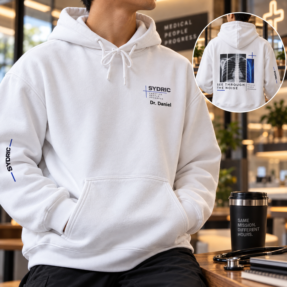 See Through the Noise - Personalized Radiology Hoodie