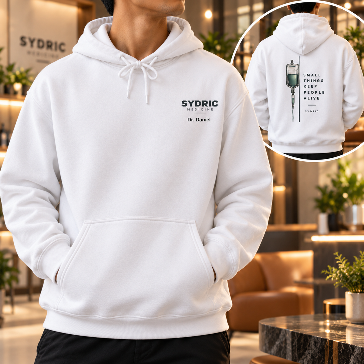 Small Things Keep People Alive - Personalized Medicine Hoodie