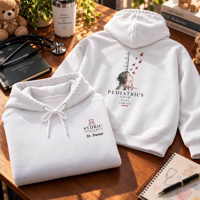 Grow. Heal. Thrive. - Personalized Pediatrics Hoodie
