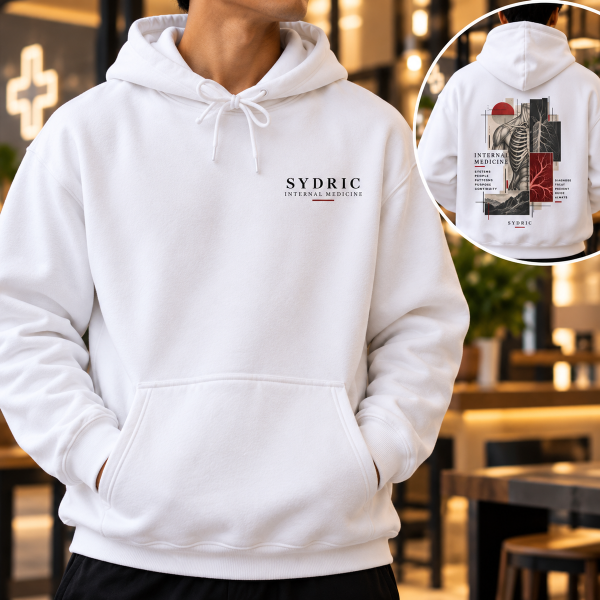 Systems. Patterns. Purpose. - Personalized Internal Medicine Hoodie