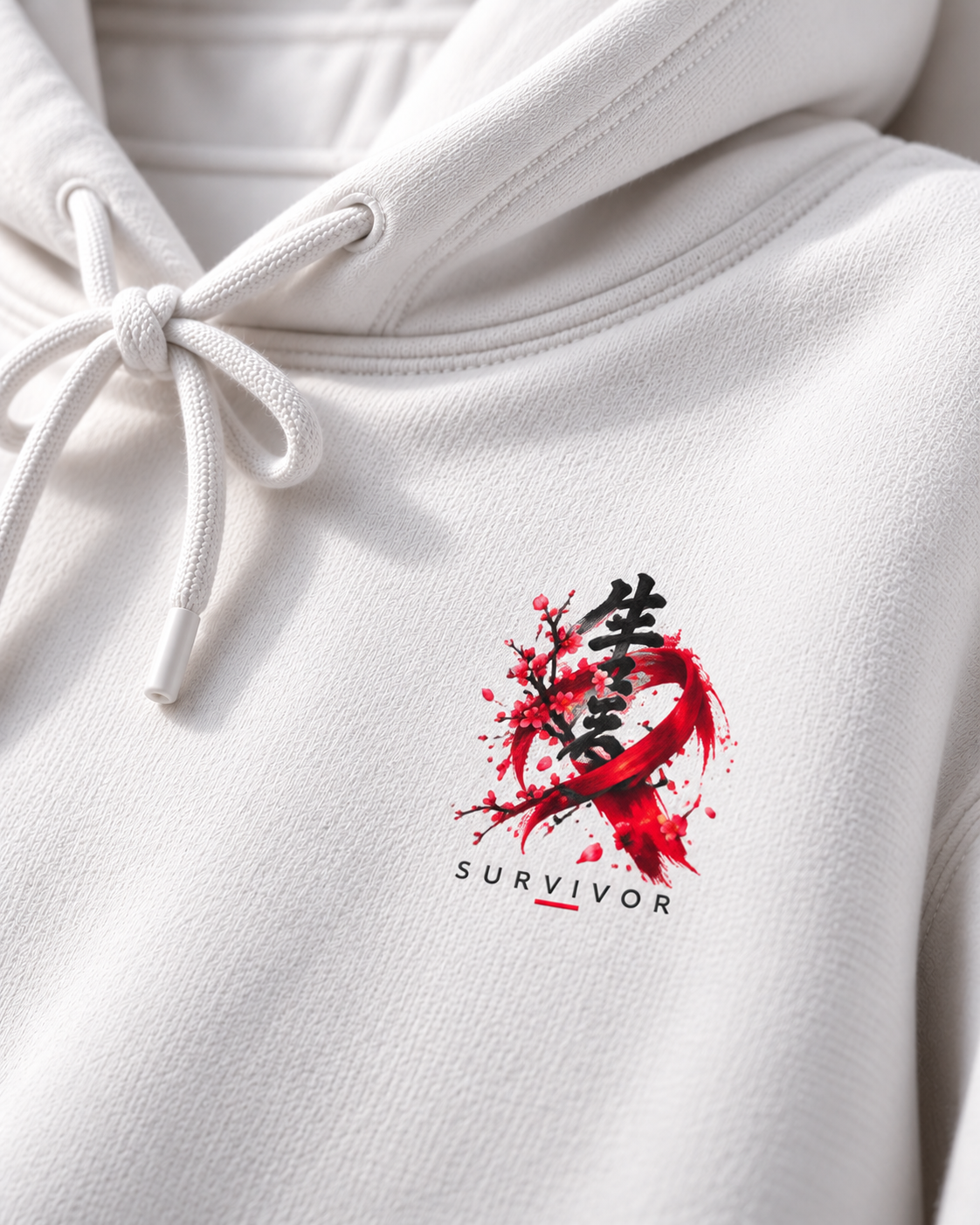 Phoenix Floral Hoodie — Red & Black Rising Bird Graphic Hoodie