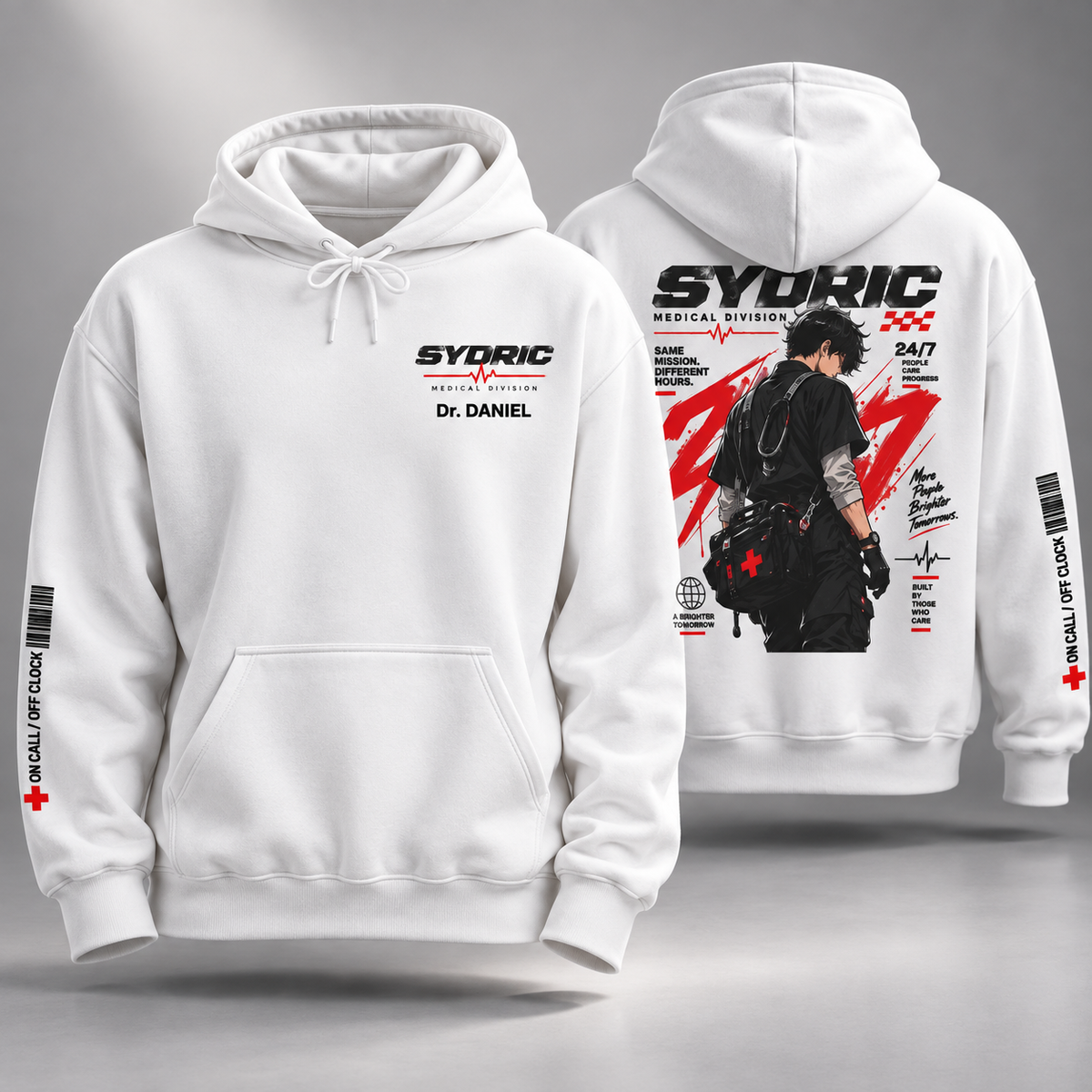 24/7 Shift Code - Personalized Medical Division Hoodie