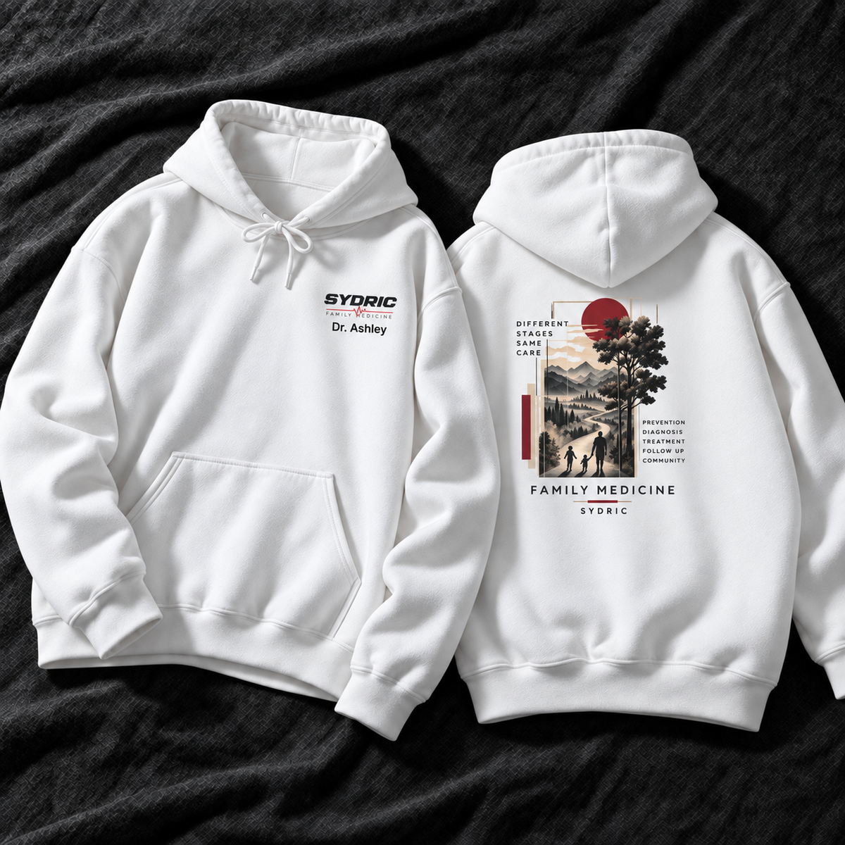 Different Stages. Same Care. - Personalized Family Medicine Hoodie